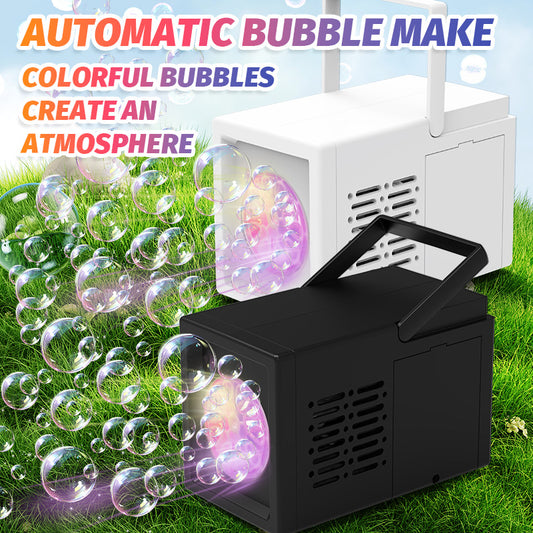 Cross-Border Popular Fully Automatic Portable Bubble Empty Bubble Gun Gift Outdoor Bubble Blowing Toy Cross-Border