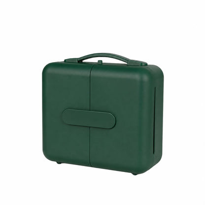 2026 New Makeup Bag with 3C LED Lighted Mirror, Large Capacity Tech-Style Cosmetic Storage Case, Portable Foldable Vanity Organi