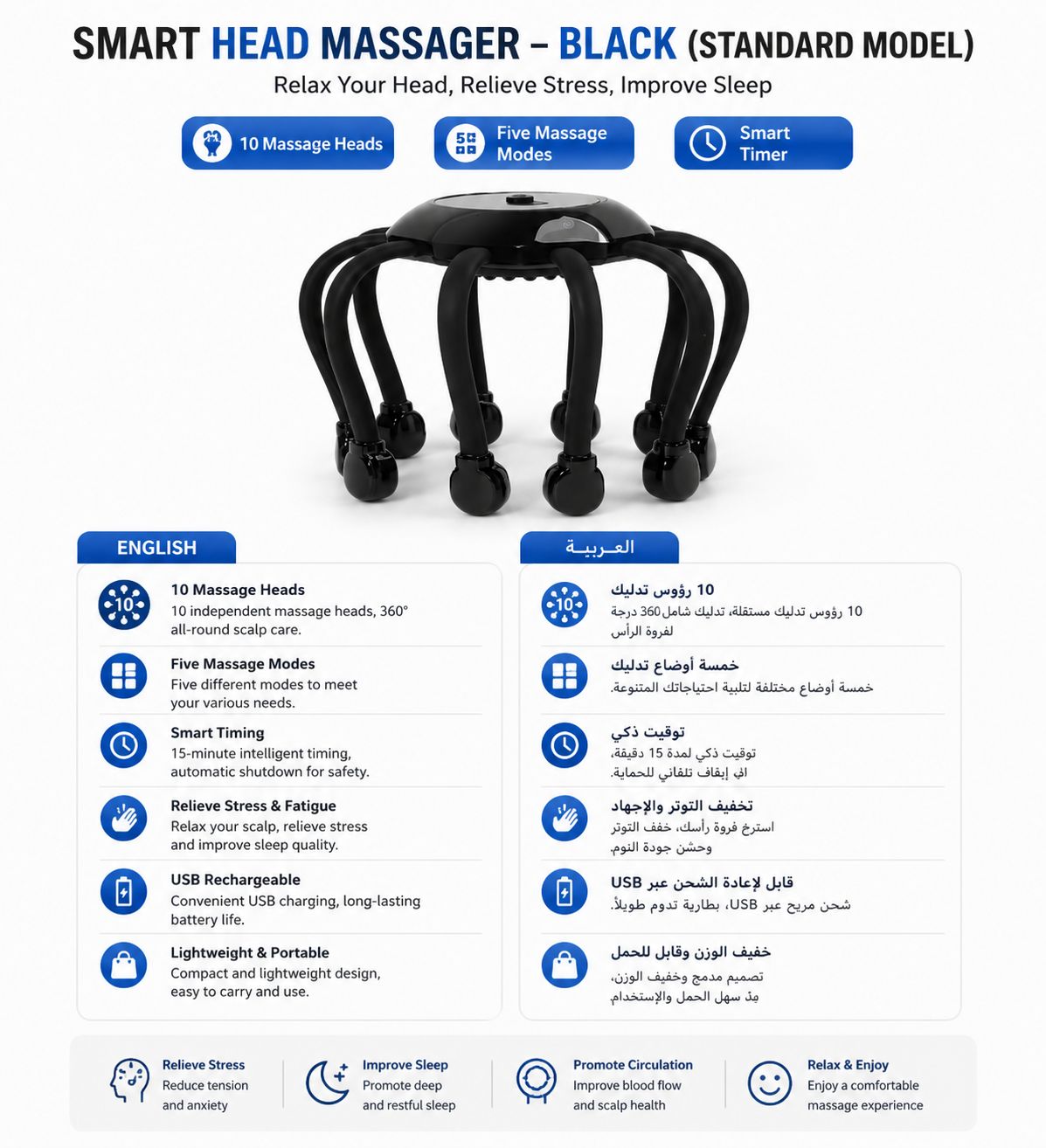 Head Massager for Migraine Relief