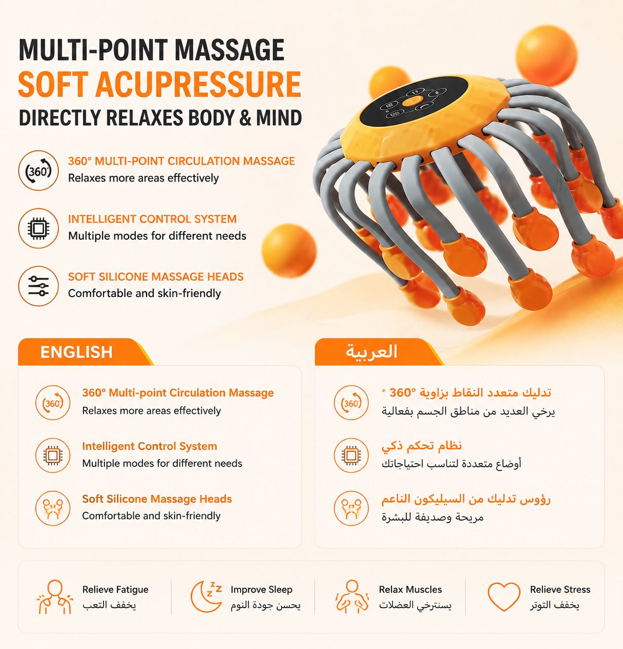 Head Massager for Migraine Relief