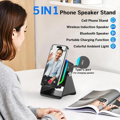 Smart RGB Phone Holder Speaker