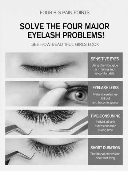 Fox Magnetic False Eyelashes – Natural Camellia Style