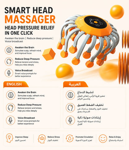Head Massager for Migraine Relief