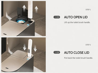 SMART AUTO-INDUCTION Automatic Sensor Toilet Brush – Integrated Design