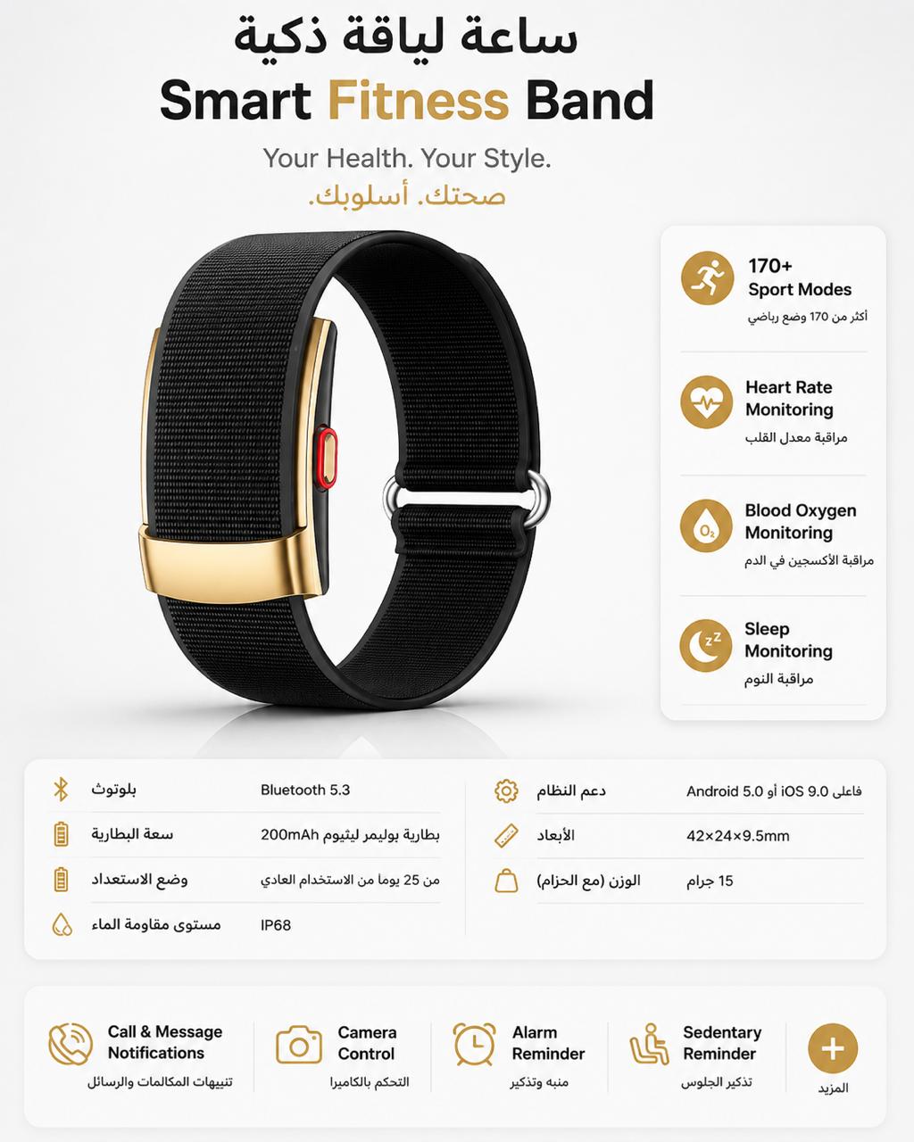 Qx Air Stealth Tracker – Professional Screenless Health & Sports Bracelet
