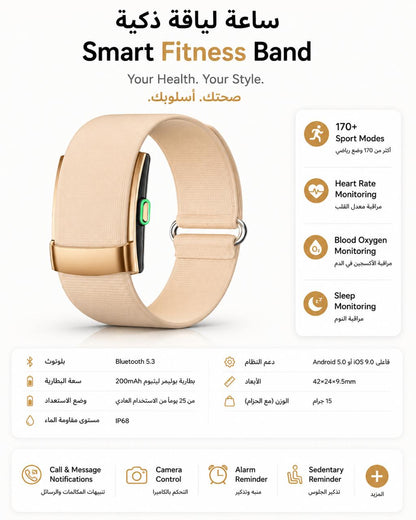 Qx Air Stealth Tracker – Professional Screenless Health & Sports Bracelet