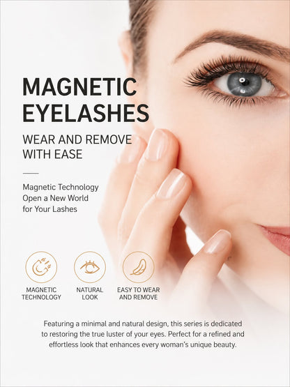 Fox Magnetic False Eyelashes – Natural Camellia Style