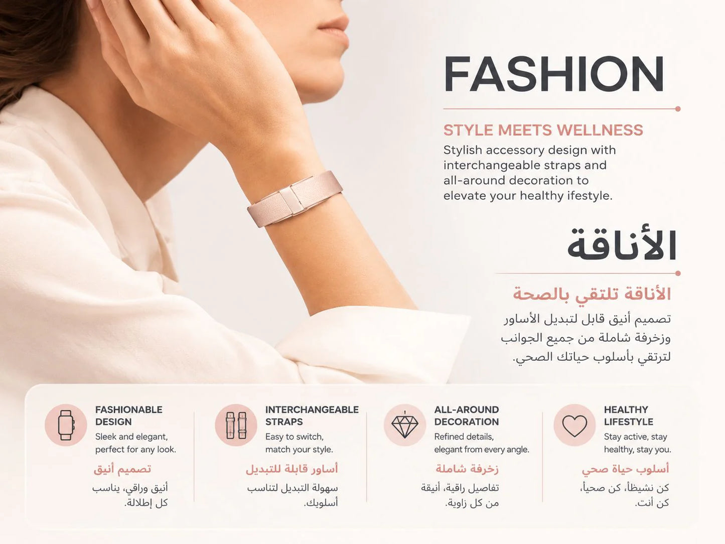 Premium Smart Vital & Temperature Band