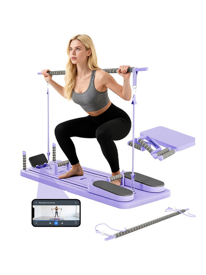 New Multifunctional Abdominal Board Automatic Rebound Abdominal Muscle Trainer Portable Pilates Board Set With Customized Logo