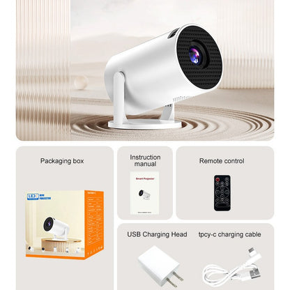 Projector For Home Use 1080P Mini Android Home Theater Barrel Projector Y200 Projector For Bedroom Wall Projection