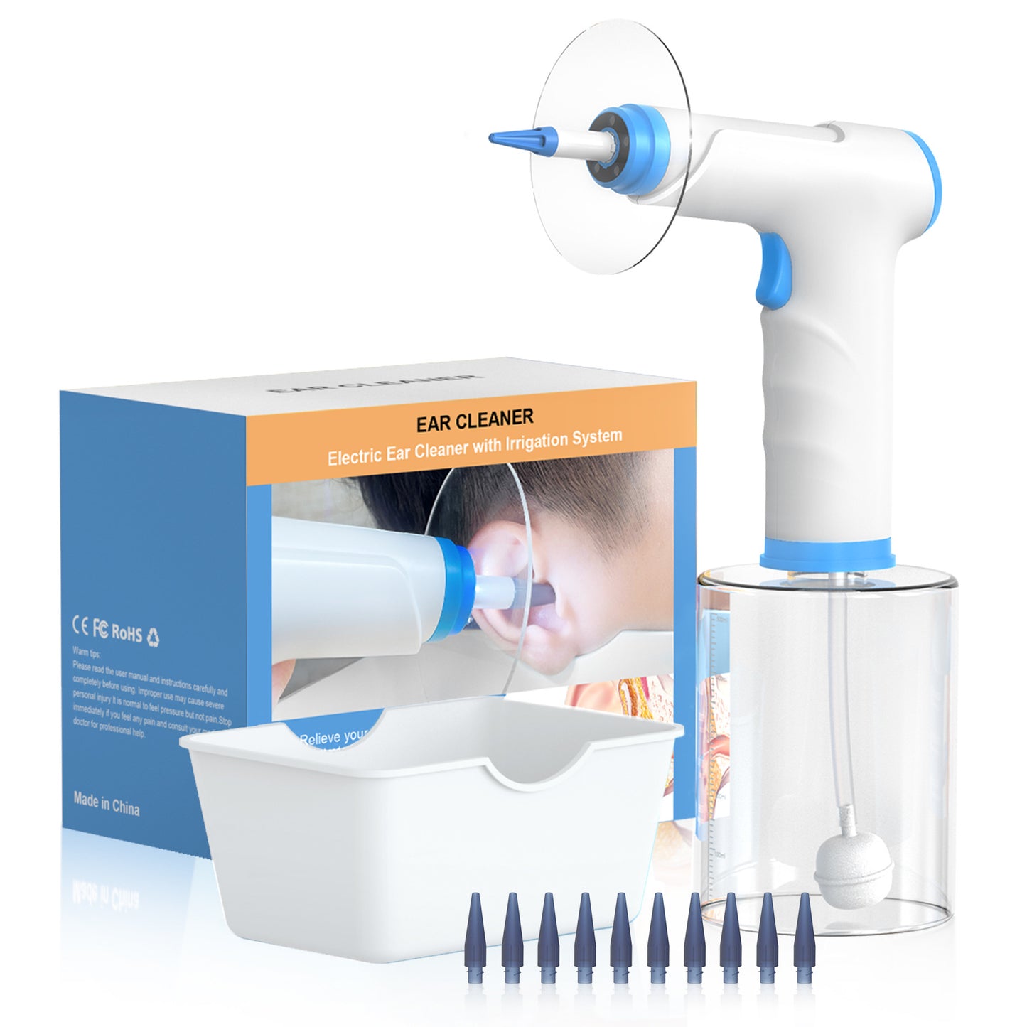 Cross-border Explosive Electric Ear Washer Household Convenient Ear Cleaning Instrument Earwax Cleaning Tool Electric Ear Washer Ear Washer