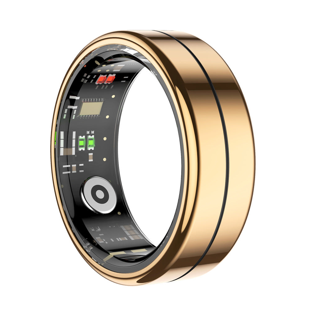 Cross-Border R04 Smart Ring Heart Rate Blood Pressure Blood Oxygen Sleep Calorie Exercise Step Counter Waterproof Camera (Qring)