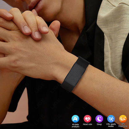 Cross-border New Screen-less Smart Bracelet For Heart Rate, Blood Oxygen And Sleep Detection, Lightweight And Non-sensory Sports Bracelet
