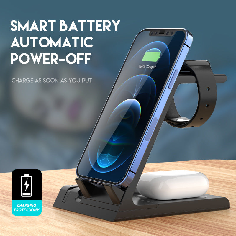 Factory Wholesale Six-in-one Wireless Charger Suitable For Apple Mobile Phone Watch Headset Desktop Wireless Charging Bracket