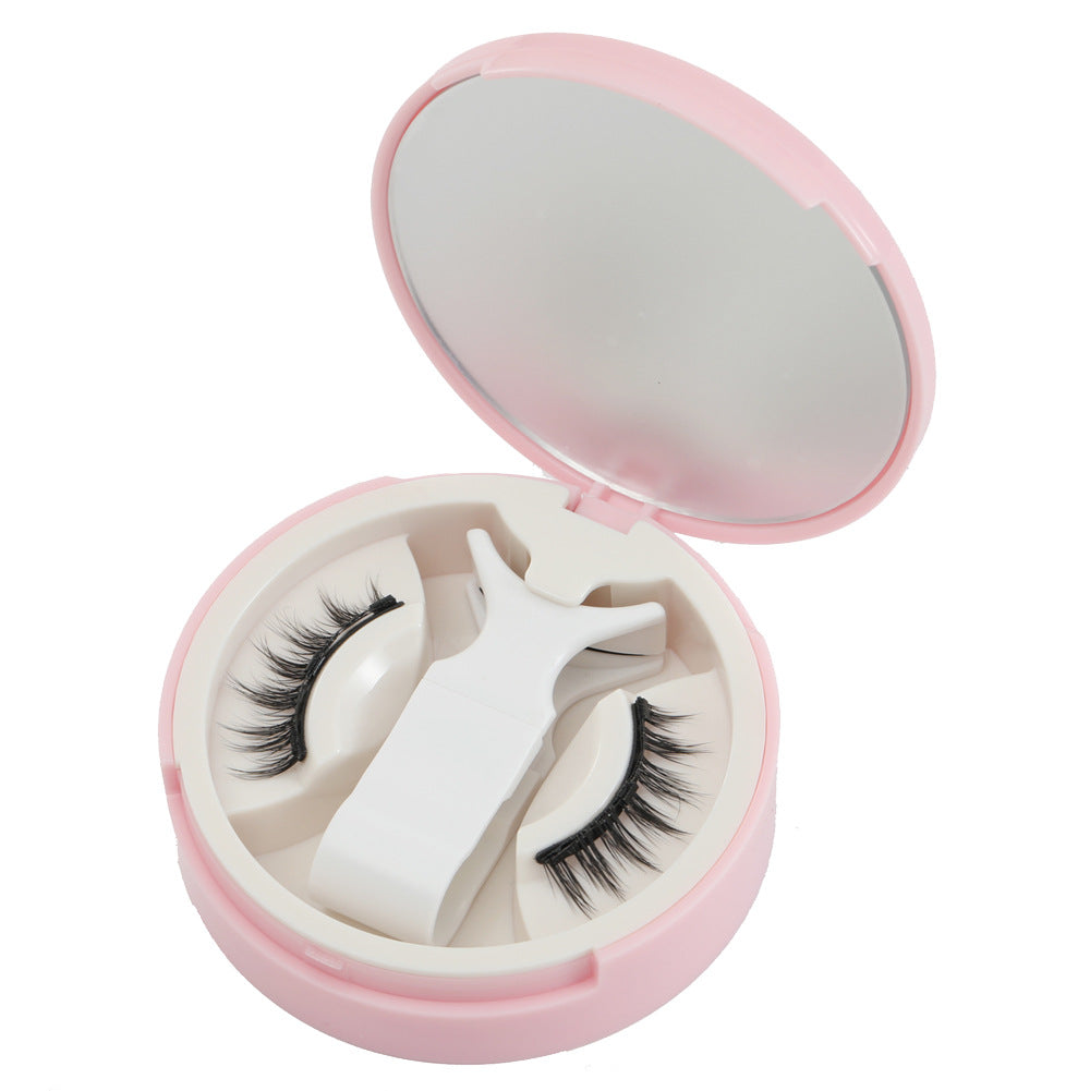 Fox Magnetic False Eyelashes One Box Natural Camellia Europe And America Thick Magnet Eyelashes Glue-free Eyelashes Wholesale