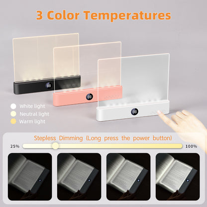 Cross-Border Popular Led Tablet Reading Light F17 Rechargeable Reading Lamp Dormitory Bedroom Portable Student Night Light