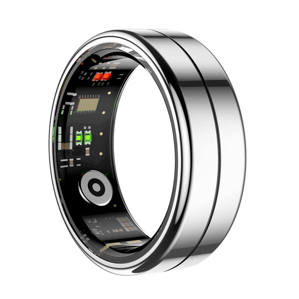 Cross-Border R04 Smart Ring Heart Rate Blood Pressure Blood Oxygen Sleep Calorie Exercise Step Counter Waterproof Camera (Qring)