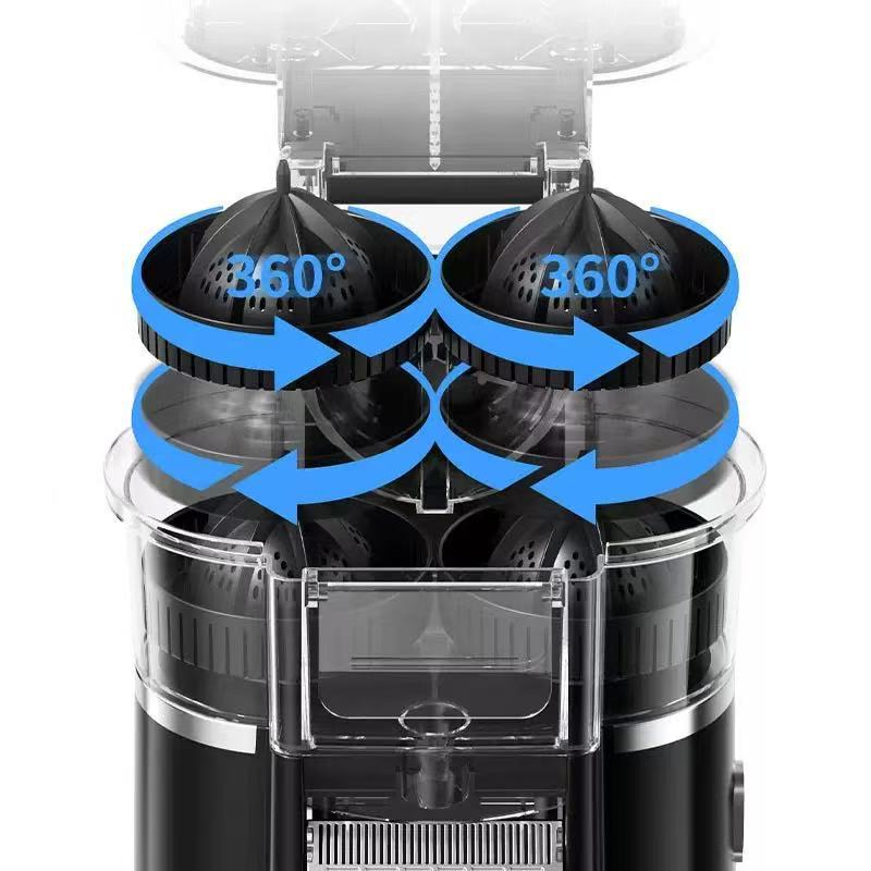 Dual-Head Juicer With Pulp Separation For Home Use, Citrusjuicer Lemon Juicer, Rechargeable Orange Juicer