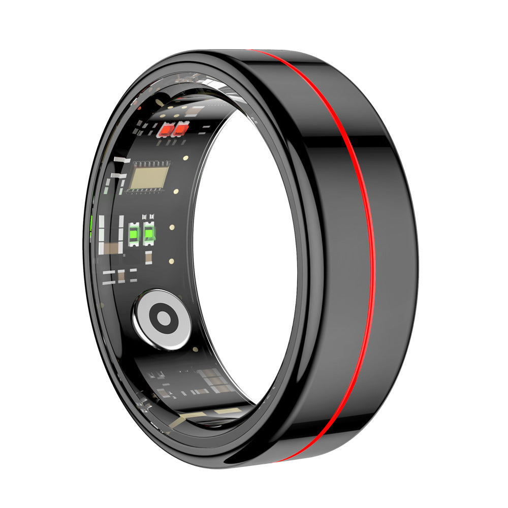 Cross-Border R04 Smart Ring Heart Rate Blood Pressure Blood Oxygen Sleep Calorie Exercise Step Counter Waterproof Camera (Qring)