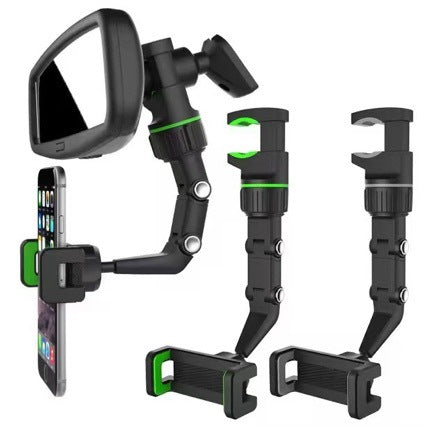【2025 New Model】360 ° Car Mobile Phone Holder For Car Rearview Mirror, Multi-Directional Navigation Mount.