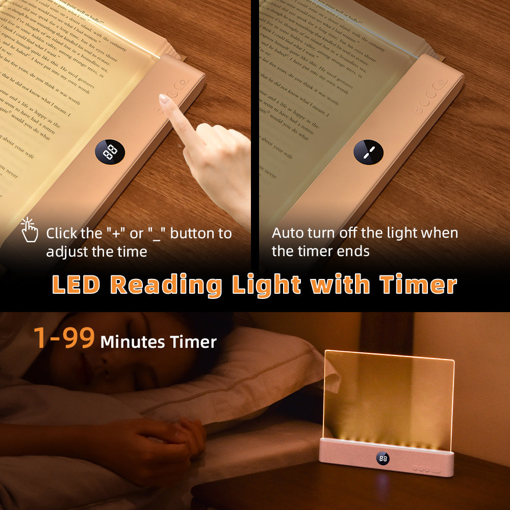 Cross-Border Popular Led Tablet Reading Light F17 Rechargeable Reading Lamp Dormitory Bedroom Portable Student Night Light