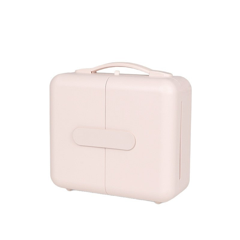 2025 New Portable Cosmetic Bag Women's Small Fresh Travel Toiletries Storage Bag Large Capacity Multi-Layer Partition