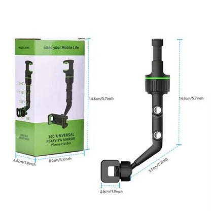 【2025 New Model】360 ° Car Mobile Phone Holder For Car Rearview Mirror, Multi-Directional Navigation Mount.