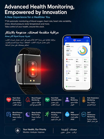 Premium Smart Vital & Temperature Band