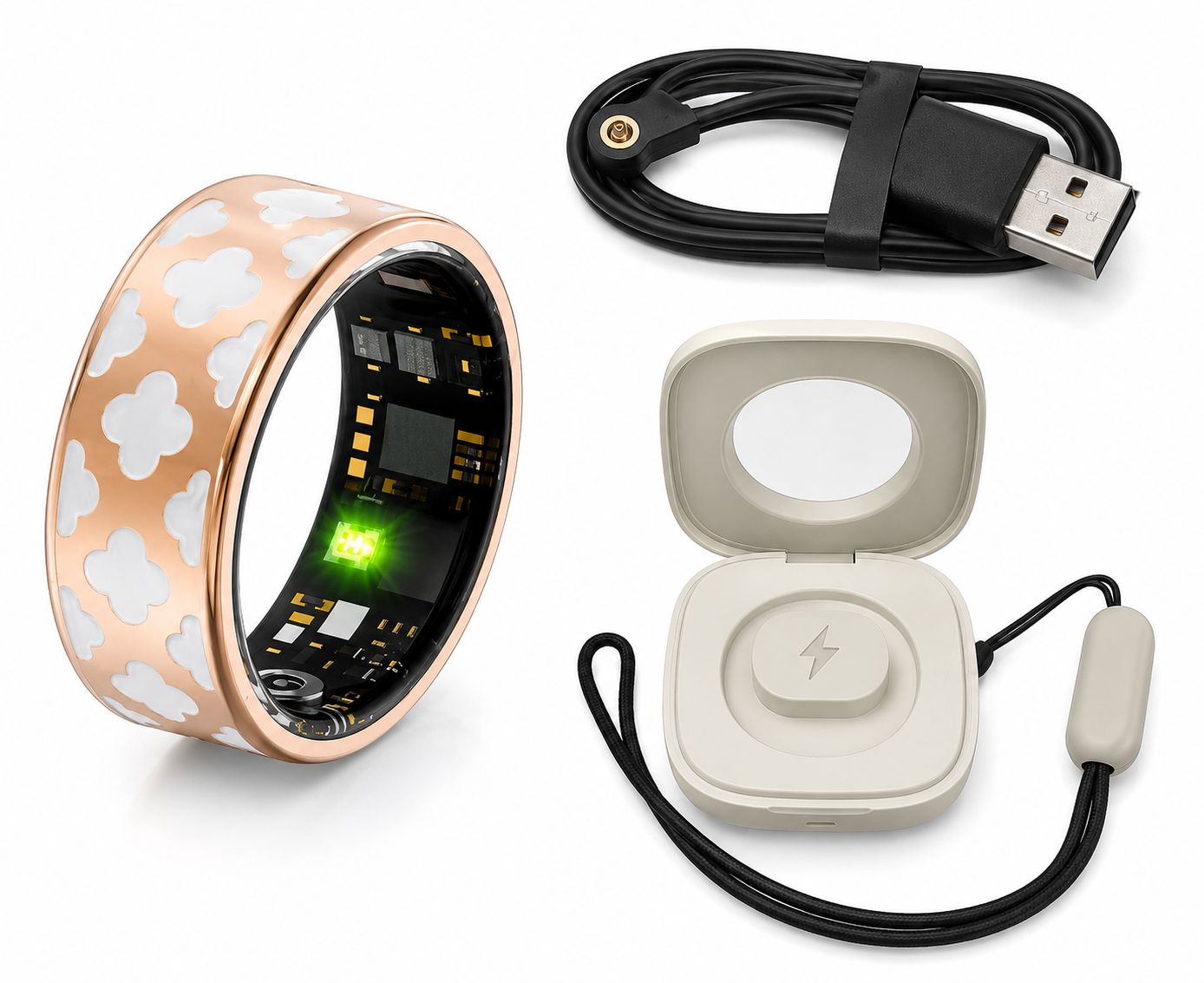 Cross-border Black Technology Smart Health Ring