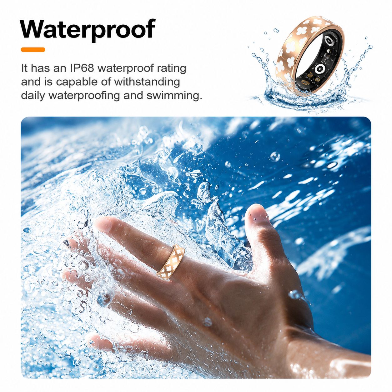 Cross-border Black Technology Smart Health Ring