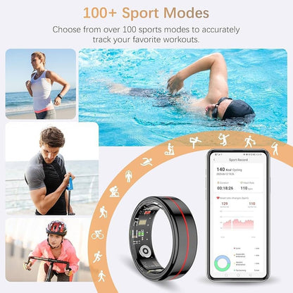 R04 Smart Ring Heart Rate Blood Pressure Blood Oxygen Sleep Calorie Exercise Step Counter