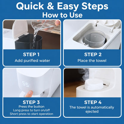 Towel Machine Heater Bucket Smart Baby Wet Wipes Heater Constant Temperature Disposable Compressed Towel Face Towel