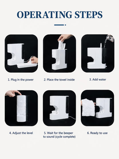 Towel Machine Heater Bucket Smart Baby Wet Wipes Heater Constant Temperature Disposable Compressed Towel Face Towel