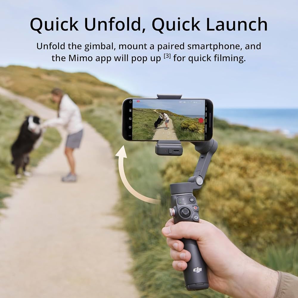 Dji Full-Scene Follow-Up Mobile Phone Stabilizer Om7P Smart Follow-Up Anti-Shake Handheld Gimbal Foldableing Selfie Stick