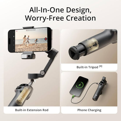 Dji Full-Scene Follow-Up Mobile Phone Stabilizer Om7P Smart Follow-Up Anti-Shake Handheld Gimbal Foldableing Selfie Stick