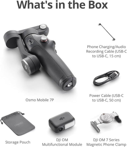 Dji Full-Scene Follow-Up Mobile Phone Stabilizer Om7P Smart Follow-Up Anti-Shake Handheld Gimbal Foldableing Selfie Stick